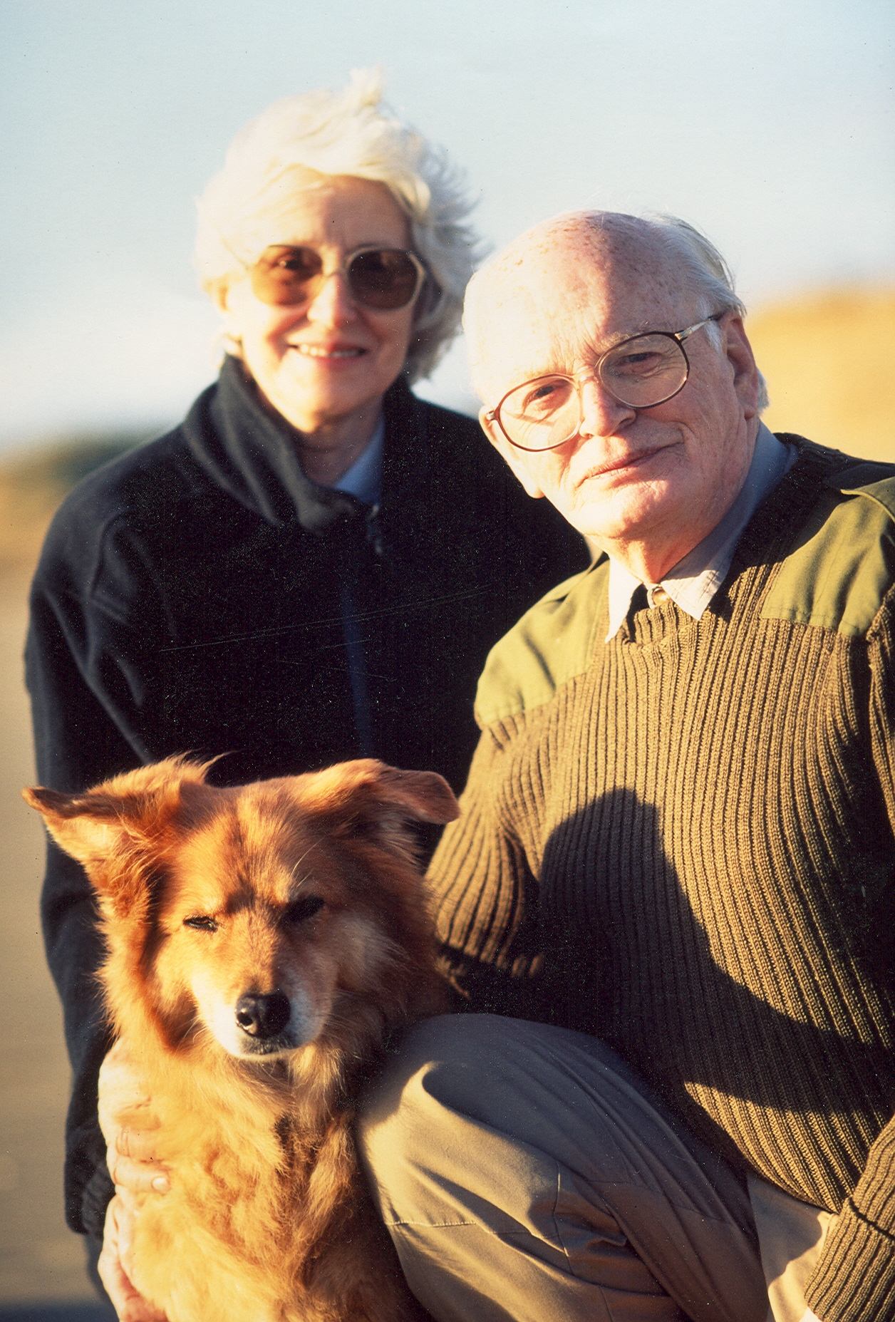 Pat, Gordon and Kim the dog